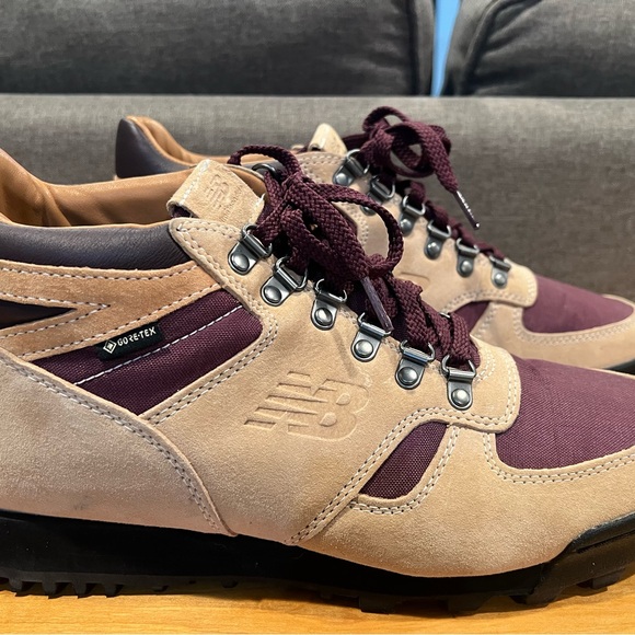 New Balance Maroon and Beige Hiking Boots - Picture 2 of 8